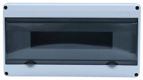 Rozdzielnica natynkowa, przeźroczyste drzwi, szyna N/PE 1×18 mod, H×W×D=197.5×364×106mm, IP65, 1000 VAC, 1500 VDC EDFKIP65U181 Tracon Electric