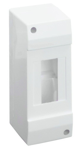 Rozdzielnica natynkowa bez drzwi 1×2 modul, IP40, (H×W×D=130×52×62mm) EDFK-2/1AN Tracon Electric