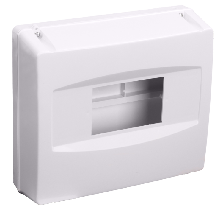 Rozdzielnica natynkowa bez drzwi, z możliwością plombowania 1×8 modul, IP40, (H×W×D=160×180×60mm) EDFK-8/1ANP Tracon Electric