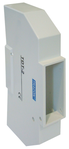 Osłona urządzeń modułowych z zamkniętym spodem, plombowana 1 mod., IP40, (L×W×H= 22×116×62mm) TDT-2 Tracon Electric