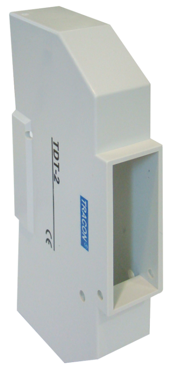 Osłona urządzeń modułowych z zamkniętym spodem, plombowana 1 mod., IP40, (L×W×H= 22×116×62mm) TDT-2 Tracon Electric