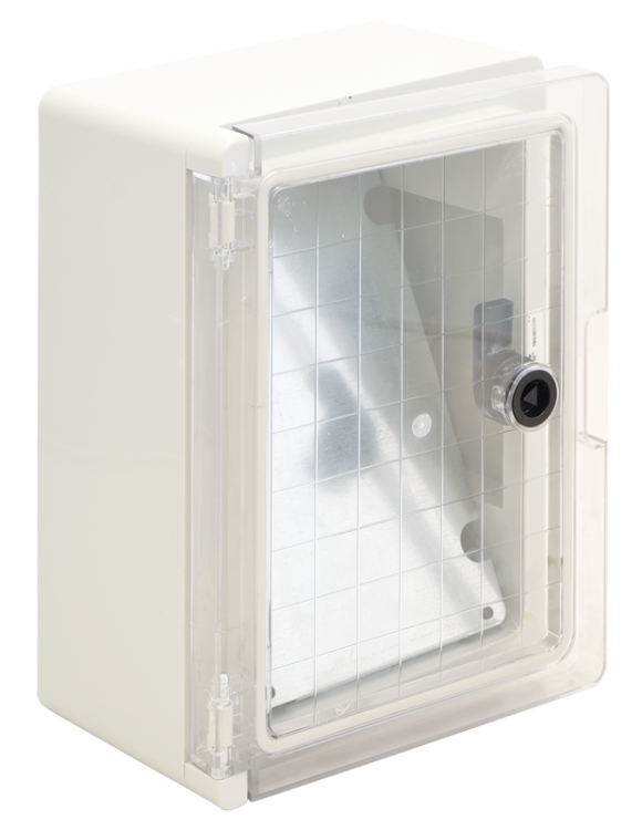 Rozdzielnica plastikowa, drzwi dymne HxWxD=280x210x130mm, IP65, IK10, 1000V AC/DC, RAL7035 TME282113T Tracon Electric