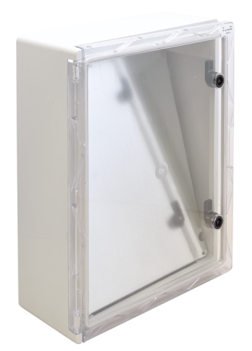 Rozdzielnica plastikowa drzwi przeźroczyste HxWxD=500x400x175mm, IP65, IK10, 1000V AC/DC, RAL7035 TME504018T Tracon Electric
