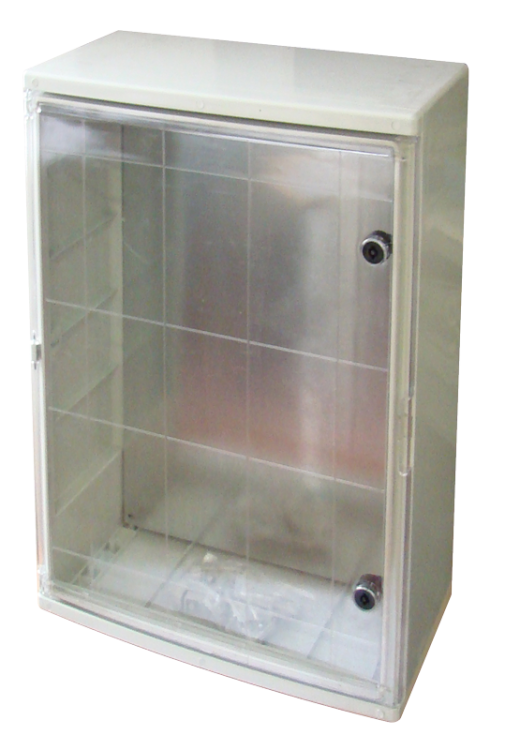 Rozdzielnica plastikowa, drzwi przeźroczyste HxWxD=600x500x220mm, IP65, IK10, 1000V AC/DC, RAL7035 TME605022T Tracon Electric