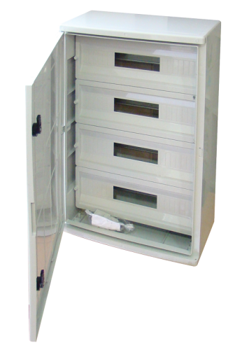 Rozdzielnica plastikowa maskowana 4x22 mod, HxWxD=700x500x245mm, IP65, IK10, 1000V AC/DC TME705025M Tracon Electric
