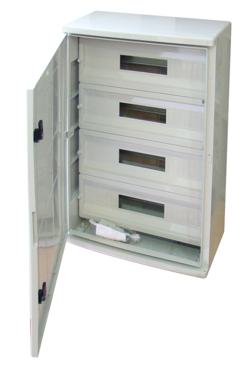 Rozdzielnica plastikowa maskowana 4x22 mod, HxWxD=700x500x245mm, IP65, IK10, 1000V AC/DC TME705025M Tracon Electric