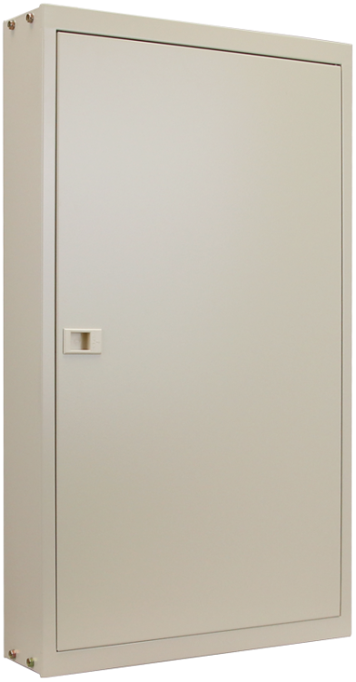 Rozdzielnica natynkowa maskowana, stal, biała (RAL9016) 4×16 mod, H×W×D=755×445×110mm, IP42, RAL1013 EDFKF-16/4 Tracon Electric