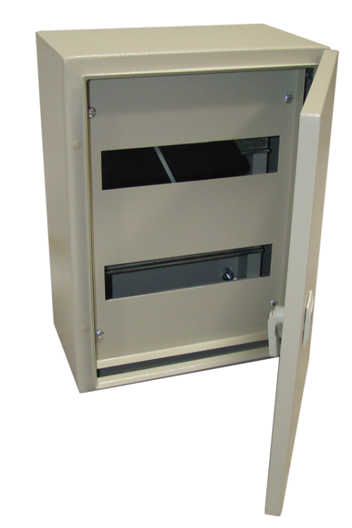 Maskowana szafa metalowa, stal, szara 3×16 mod,H×W×D=500×400×200mm, IP55 TFE504020M Tracon Electric
