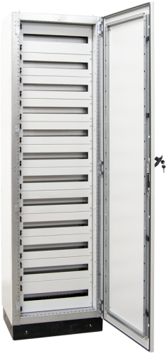 Modułowa rozdzielnica, metalowe drzwi, szyny DIN-RAIL W×L×H=600×2100×400 / 288M (12×24) , IP54 TGEFM6021040M Tracon Electric