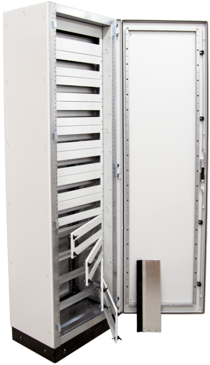 Modułowa rozdzielnica, metalowe drzwi, szyny DIN-RAIL W×L×H=600×2100×400 / 288M (12×24) , IP54 TGEFM6021040M Tracon Electric