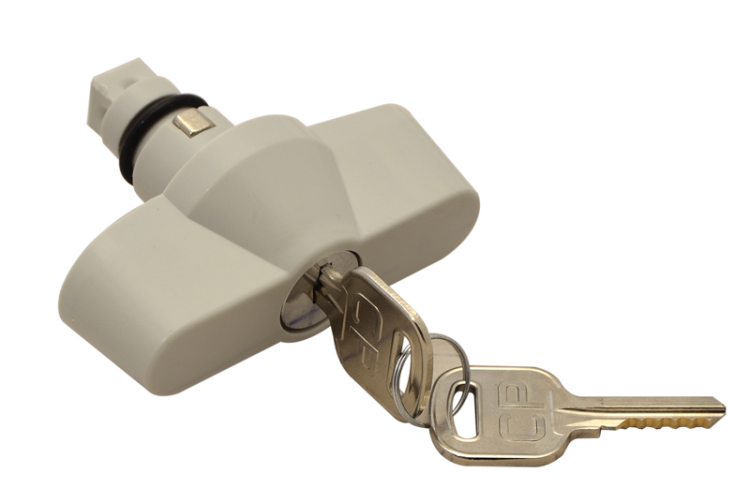 Zamek bezpieczeństwa do szaf TME 180°, key removable in both positions TME-ZM Tracon Electric