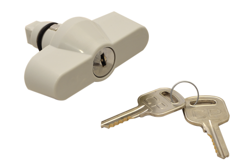 Zamek bezpieczeństwa do szaf TME 180°, key removable in both positions TME-ZM Tracon Electric