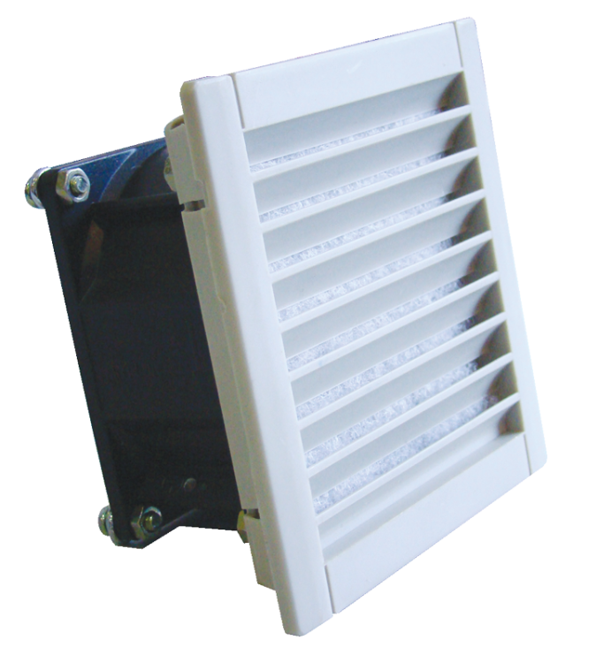 Wentylator do rozdzielnic z filtrem 150×150mm, 43 m3/h, 230V 50/60Hz, IP54 V43 Tracon Electric