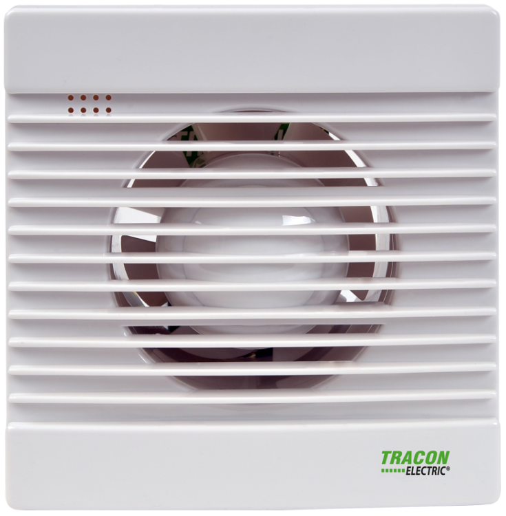 Wentylator łazienkowy, łożysko, timer, klapka zwrotna 230 VAC, 15W, 80 m3/h, 33 dB,100 mm VF100-BTS Tracon Electric