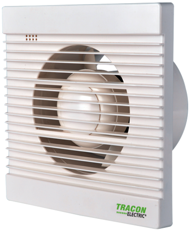 Wentylator łazienkowy, łożysko, timer, klapka zwrotna 230 VAC, 15W, 80 m3/h, 33 dB,100 mm VF100-BTS Tracon Electric