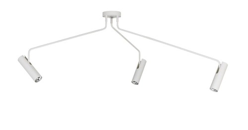 Lampa sufitowa wisząca Industrialna Loft EYE SUPER WHITE III ZWIS 6491 NOWODVORSKI Lighting 3xGU10 nowoczesna oświetleniowa metalowa biała do Kuchni Jadalni nad stół blat wyspę regulowana Inspiracje Premium