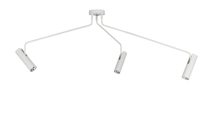 Lampa sufitowa wisząca Industrialna Loft EYE SUPER WHITE III ZWIS 6491 NOWODVORSKI Lighting 3xGU10 nowoczesna oświetleniowa metalowa biała do Kuchni Jadalni nad stół blat wyspę regulowana Inspiracje Premium
