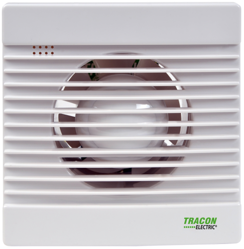 Wentylator łazienkowy, łożysko, timer, klapka zwr+wilg 230 VAC, 15W, 80 m3/h, 33 dB,100 mm VF100-BTSH Tracon Electric