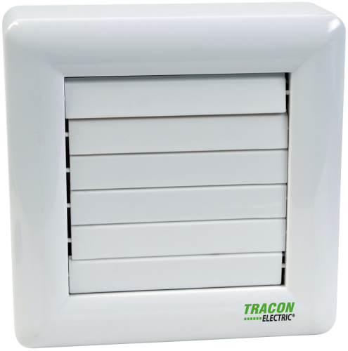 Wentylator łazienkowy z żaluzją, łożysko+timer 230 VAC, 15W, 80 m3/h, 33 dB,100 mm VFM100-BT Tracon Electric