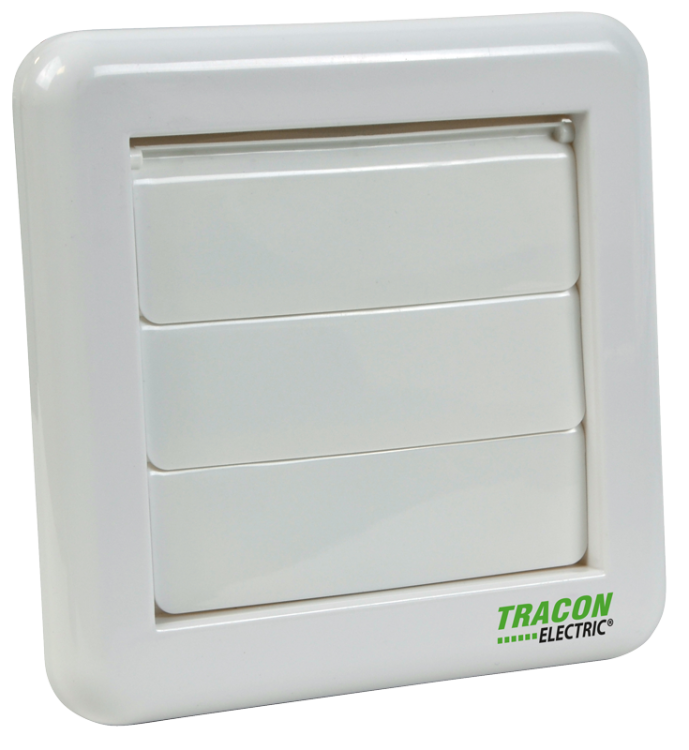 Zewnętrzna klapka zwrotna grawitacyjna do wentylatorów 151×151×45mm, D=96mm VFG100 Tracon Electric