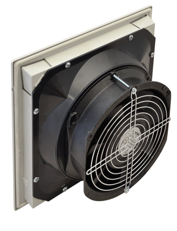 Wentylator do rozdzielnic z filtrem 250×250mm, 215m3/h, 230V 50-60Hz, IP54 V215 Tracon Electric