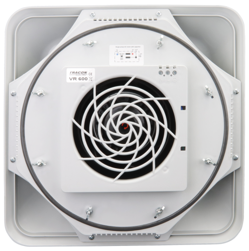 Wentylator do rozdzielnic przemysłowych 600 m3/h, IP44, 80 W, 230 VAC, 0.45 A, 64 dB VR600 Tracon Electric
