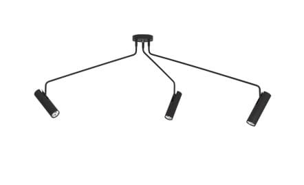 Lampa sufitowa wisząca Industrialna Loft EYE SUPER III ZWIS BLACK 6504 NOWODVORSKI Lighting 3xGU10 nowoczesna oświetleniowa metalowa czarna do Kuchni Jadalni nad stół blat wyspę regulowana Inspiracje Premium