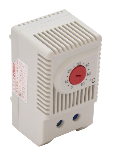 Termostat do grzejników w rozdzielnicach 1×NC, 10A, 250V AC THMS-01 Tracon Electric
