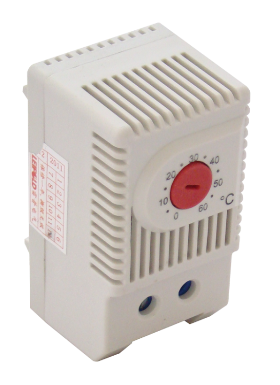 Termostat do grzejników w rozdzielnicach 1×NC, 10A, 250V AC THMS-01 Tracon Electric