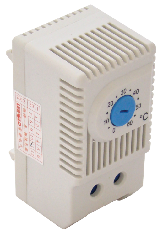 Termostat do wentylatorów w rozdzielnicach 1×NO, 10A, 250V AC THMS-10 Tracon Electric
