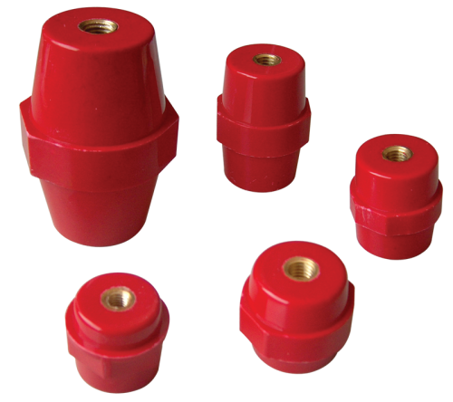 Izolator wsporczy, czerwony H=51mm, M10 STS-51-10 Tracon Electric