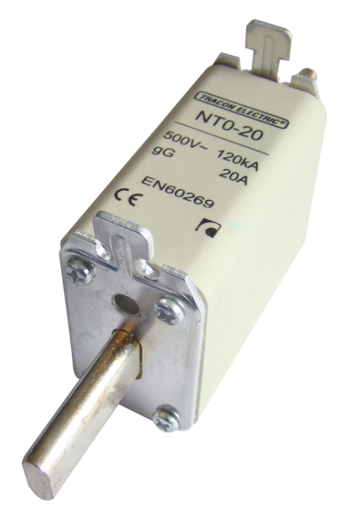 Wkładka bezpiecznikowa (nożowa) Un=500V AC, 16A, 0, 120kA/500VAC, gG NT0-16 Tracon Electric