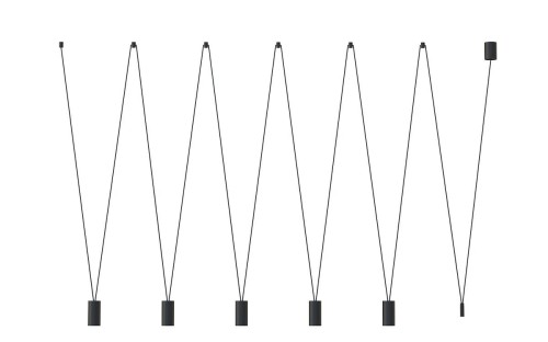 Lampa sufitowa wisząca Industrialna Loft MORE EYE BLACK V ZWIS 7825 NOWODVORSKI Lighting 5xGU10 nowoczesna oświetleniowa metalowa czarna do Kuchni Jadalni nad stół blat wyspę Inspiracje Premium