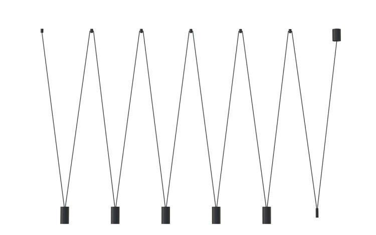 Lampa sufitowa wisząca Industrialna Loft MORE EYE BLACK V ZWIS 7825 NOWODVORSKI Lighting 5xGU10 nowoczesna oświetleniowa metalowa czarna do Kuchni Jadalni nad stół blat wyspę Inspiracje Premium