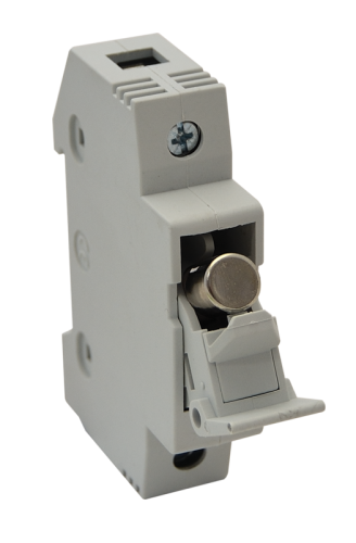 Modułowa podstawa bezpieczników cylindrycznych 32A, 10x38mm; Un=230V/400V HBA-1P-32 Tracon Electric