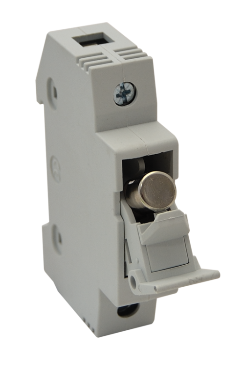 Modułowa podstawa bezpieczników cylindrycznych 32A, 10x38mm; Un=230V/400V HBA-1P-32 Tracon Electric