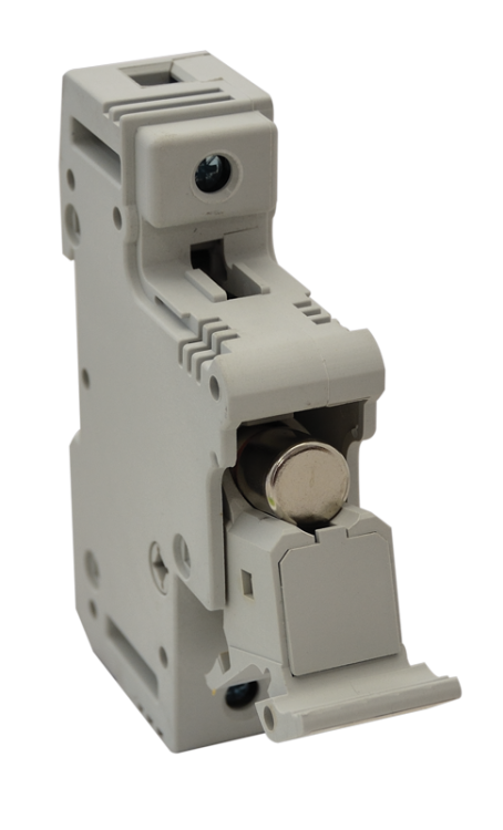 Modułowa podstawa bezpieczników cylindrycznych 50A, 14x51mm; Un=230V/400V HBA-1P-50 Tracon Electric