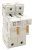 Modułowa podstawa bezpieczników cylindrycznych 50A, 14x51mm; Un=230V/400V HBA-2P-50 Tracon Electric