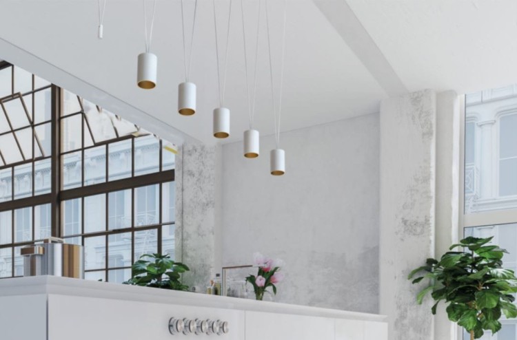 Lampa sufitowa wisząca Industrialna Loft MORE EYE BLACK V ZWIS 7825 NOWODVORSKI Lighting 5xGU10 nowoczesna oświetleniowa metalowa czarna do Kuchni Jadalni nad stół blat wyspę Inspiracje Premium