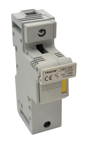 Modułowa podstawa bezpieczników cylindrycznych 100A, 22x58mm; Un=230V/400V HBA-1P-100 Tracon Electric