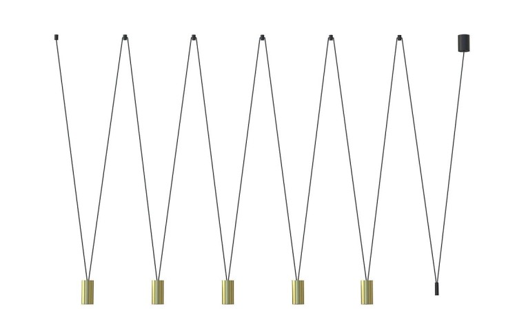 Lampa sufitowa wisząca Industrialna Loft MORE EYE SOLID BRASS V ZWIS 7608 NOWODVORSKI Lighting 5xGU10 nowoczesna oświetleniowa mosiądz metal złoto-czarna złota do Kuchni Jadalni nad stół blat wyspę Inspiracje Premium