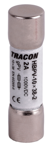 Bezpiecznik cylindryczny PV gPV, 3A,1000VDC,10kA,10x38 HBPV-10X38-3 Tracon Electric