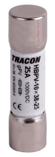 Bezpiecznik cylindryczny PV gPV, 30A,1000VDC,5kA,10x38 HBPV-10X38-30 Tracon Electric