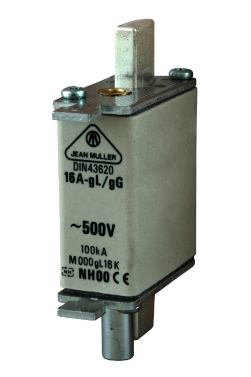 Wkładka bezpiecznikowa NH z wybijakiem Un=500V AC, 35A, 00C, 100kA/500VAC, gG NK00C-35 Tracon Electric