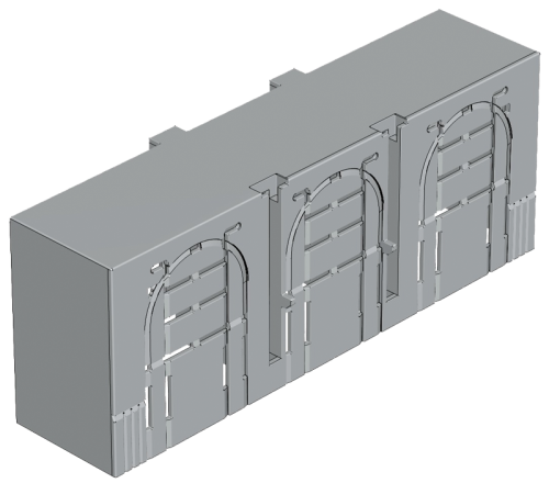 Osłona obszaru przyłącza 00, 3P, L=66 mm AA-KETO-00-3/66 Tracon Electric