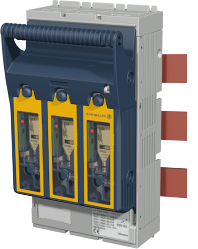Rozłącznik bezpiecznikowy AC 690V, DC 440V, 160A, 3P, 00 KETO-00-3/60/AOU/R95 Tracon Electric