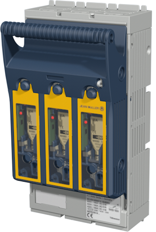 Rozłącznik skrzynkowy 3-bieg., 690VAC, 440VDC, 250A, 3P, NH1, M8 KETO-1-3/F/ESL Tracon Electric