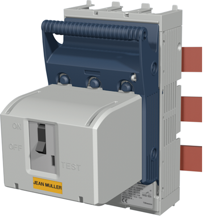 Rozłącznik skrzynkowy 3-bieg., 690VAC, 440VDC, 160A, 3P, NH00 KETO-00-3/60/AOU/FAM Tracon Electric