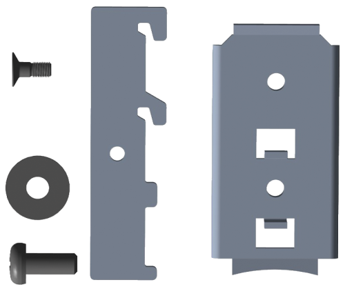 Mocowanie do montażu rozłącznika na szynie DIN, 00 00, EN 50022 DIN rail Z-KETO-00 100-150MM Tracon Electric