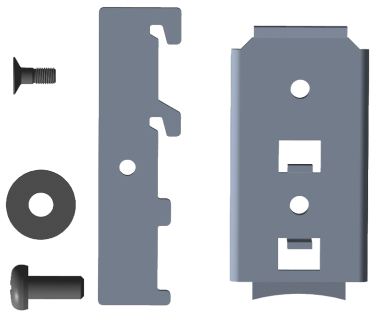 Mocowanie do montażu rozłącznika na szynie DIN, 00 00, EN 50022 DIN rail Z-KETO-00 100-150MM Tracon Electric